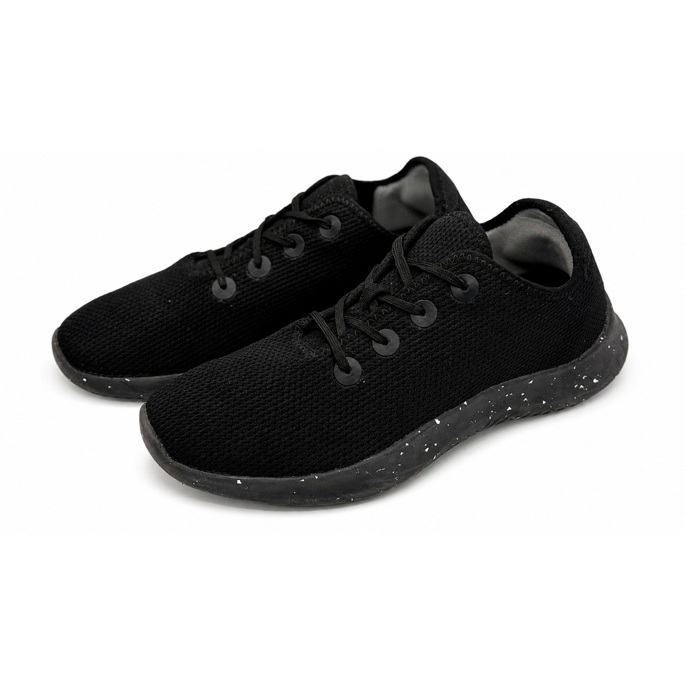 CALTO Q400 Men's Size‎ 9 Black Noire Spotted Sole Athletic Knit Elevator Shoes
